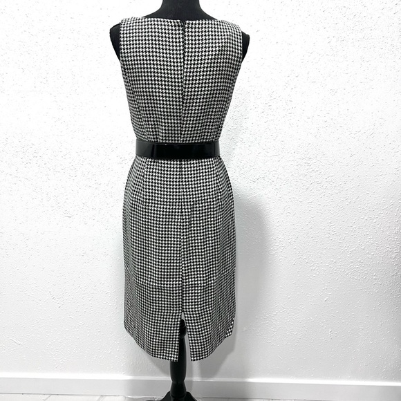Classic Black and White Houndstooth Dress 4 - Picture 3 of 8